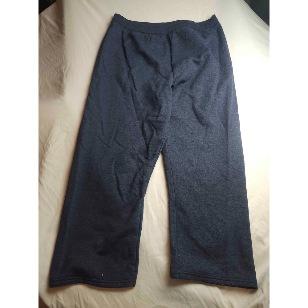 JMS Sweatpants Womens 2X Plus Blue Fleece Loungewear Athleisure Cotton Blend